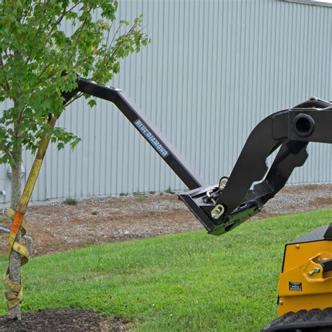 mini skid steer tree boom|lifting jib for skid steer.